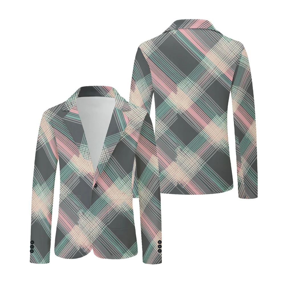 Mens Blazer Tribal Civilization Printed Vintage Suits Jacket Old School Business Lightweight One Button Trendy Slim Fit Coats