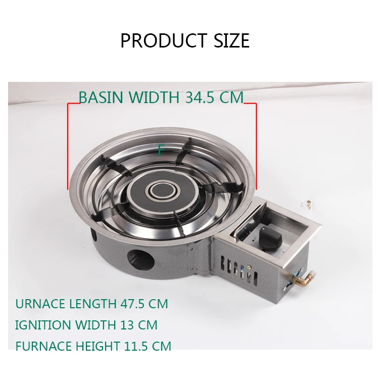 Description Picture 5 of itemEnergy-saving liquefied gas hot pot Gas stove Infrared natural gas gas single stove Gas embedded fire boiler