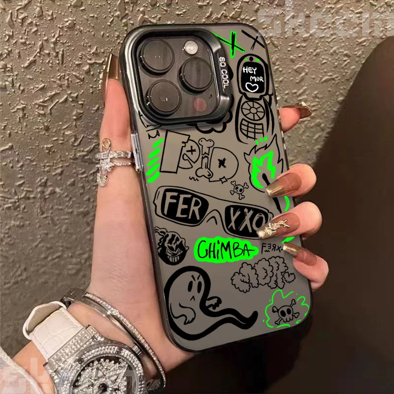 Street Classic Graffiti Print Shockproof Phone Case - Hard Cover Design