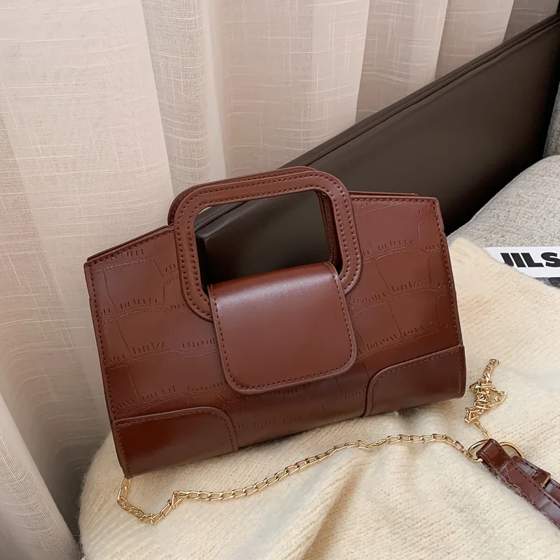New casual women's bag Fashion all-in-one shoulder bag Crossbody bag Simple multi-purpose crocodile print women's handbag 2023