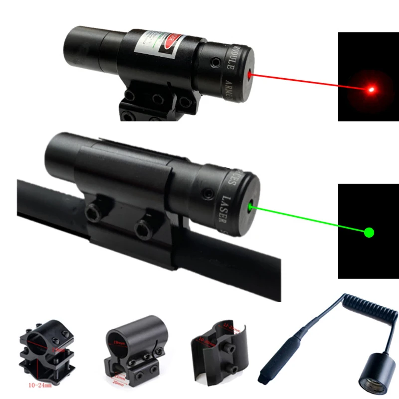 Tanio Czerwona/zielona kropka celownik laserowy zakres laserowy z uchwytem do