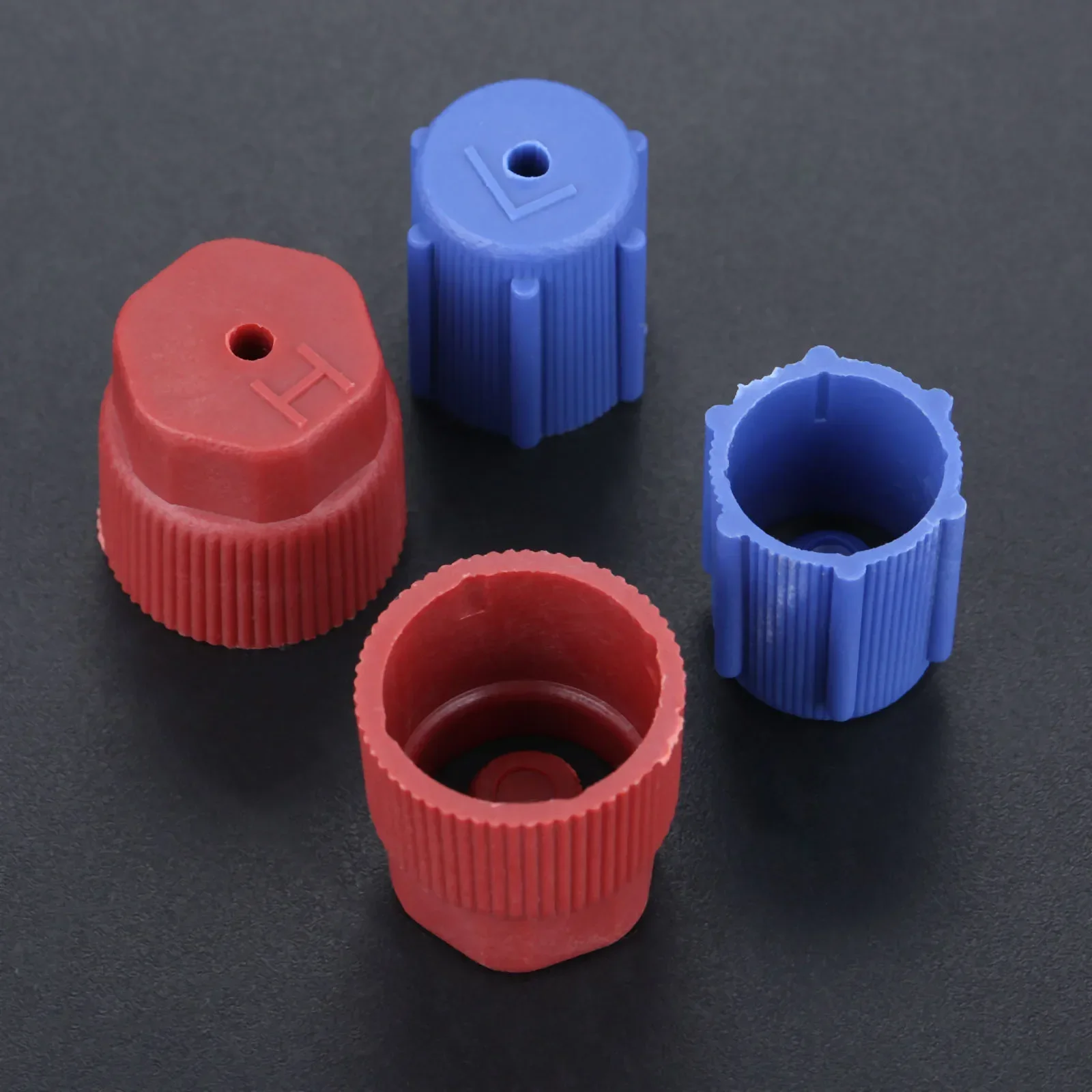 10 PCS Car A/C Valve Core Caps, R134a A/C High & Low Pressure Port - Foto 2