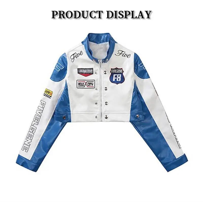 Texwood men's casual and sports wear store, summer beach clothes, men's leather fashion, jewelry, sunglasses American Leather Jacket Men Coats 2023 Vintage Hip-Hop Streetwear Harajuku Y2k Gothic Women Racing Jacket Bomber Short Coats