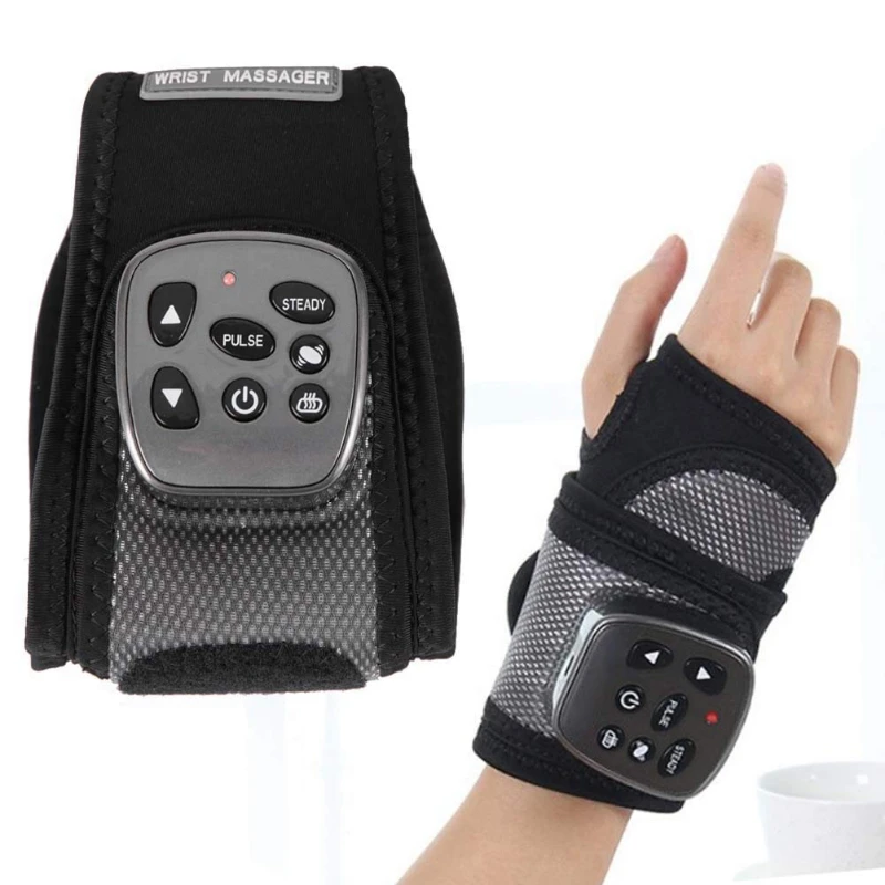 

Wrist Massager Multi-Function Joint Vibration Wristband Air Pressure Kneading Hot Compress Meridian Physiotherapy Instrument
