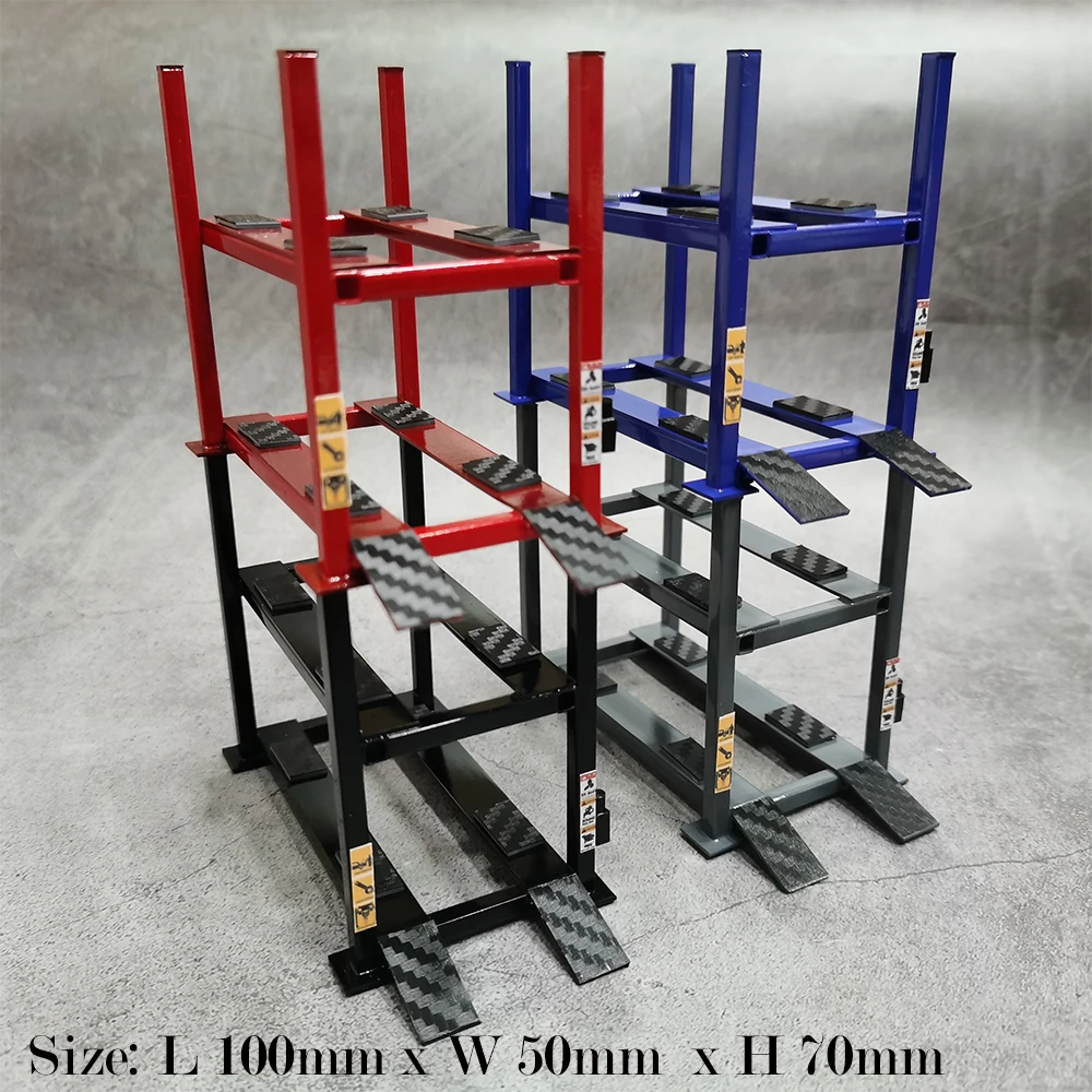 1/64 Model Car Repair 2 Levels Lifter Machine Garage Model Car Display Tools 2