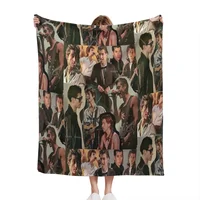 Alex Turner Arctic Monkeys Collage Thin Blanket Fluffy Soft Bedroom Decor Sofa Blankets Comforter Home and Decoration Summer 1