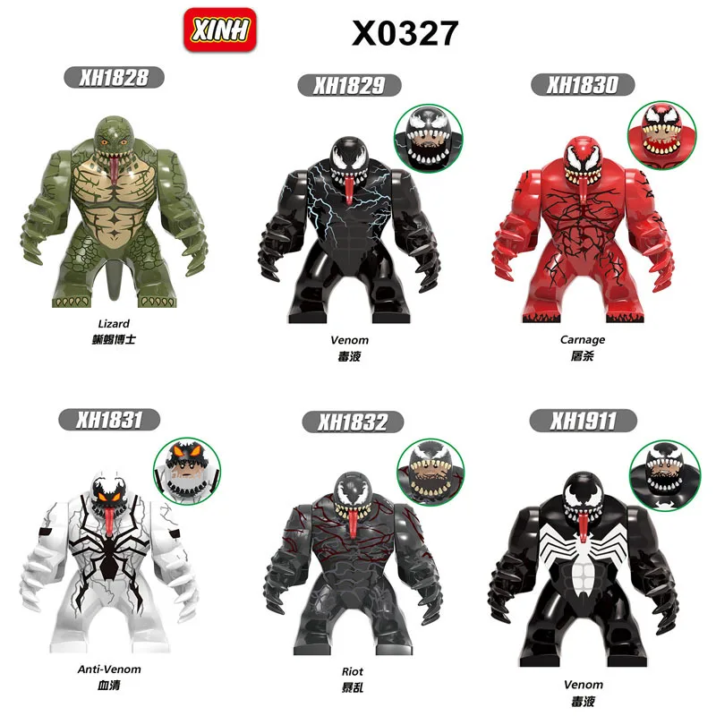 Marvel Action Figure Mini Building Blocks Superhero Venom Massacre