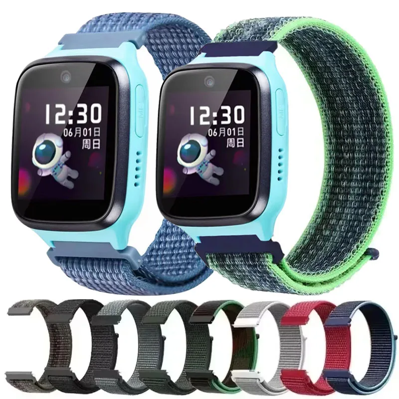 Kids' Adjustable Nylon Sport Watch Strap - Comfortable 20mm Loop Band Replacement