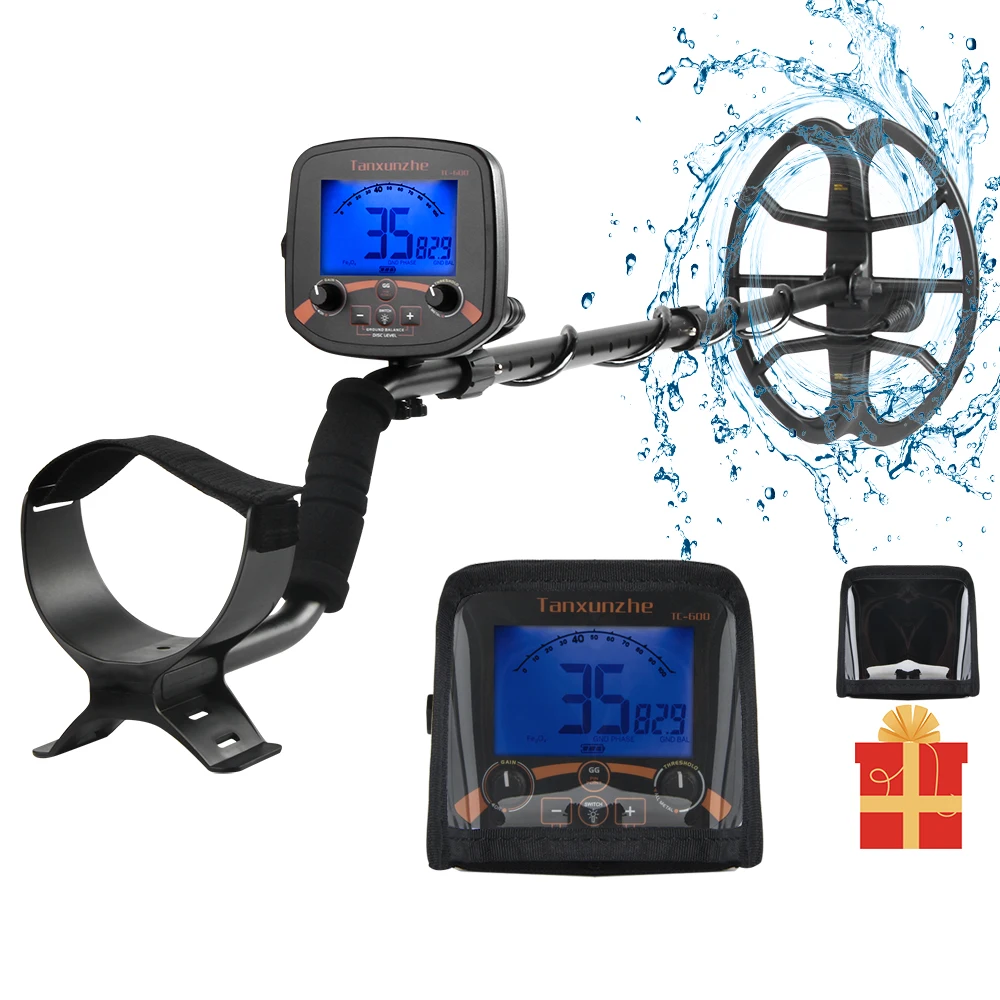 Tanxunzhe TC 600 Metal Detector Professional Underground Depth Gold Detector Treasure 19 2KHZ High Frequency Pinpoint