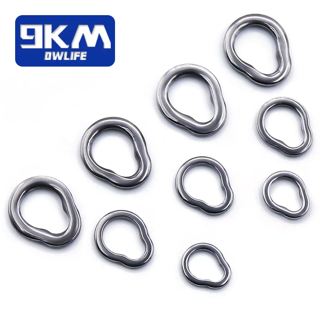 Fishing Solid Ring 25~100Pcs Stainless Steel Split Rings Fishing Lures  Connectors Saltwater Fishing Accessories Tackle Chrome