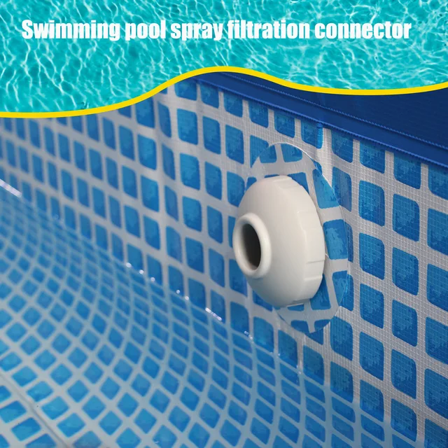 1Pc Bemeneti Fúvóka Illesztő Társ Csatlakozó Adapter A Skimmer Kerethez Könnyű Medence Szivattyú 11070 Úszómedence Alkatrészek