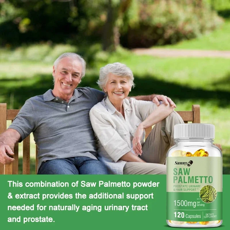 Saw Palmetto Supplement Prostate Urinary Tract Capsules Saw Palmetto Men&rsquo;s Prostate Prevents Hair Loss And Relieves Frequent Urination