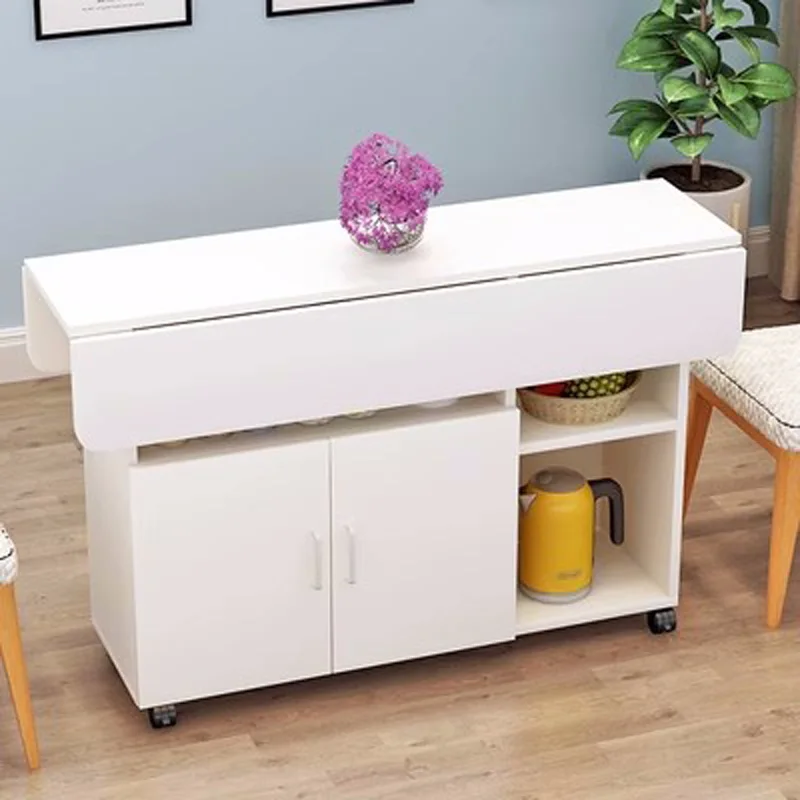 Table and Chair Combination Modern Simple Nordic Retractable Folding Table Small Household Rectangular Sideboard Dining