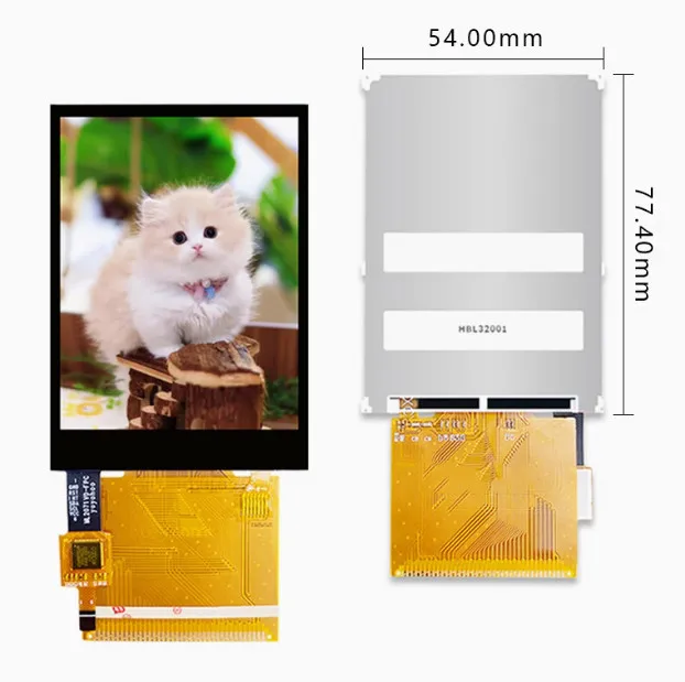 와이드 시야각 TFT LCD 컬러 스크린, ILI9341 드라이브 IC QVGA 8 비트 16 비트 병렬 인터페이스 320(RGB)* 240, 3.2 인치, 37 핀