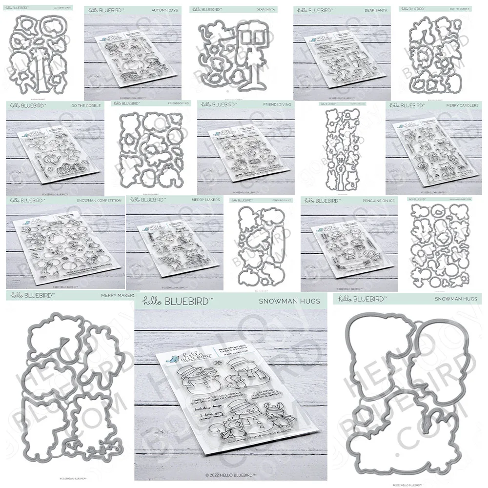 

Новинка 2022 г., штампы для вырезания в виде маленького животного, снеговика, модель для украшения, шаблон для тиснения, поздравительная открытка ручной работы