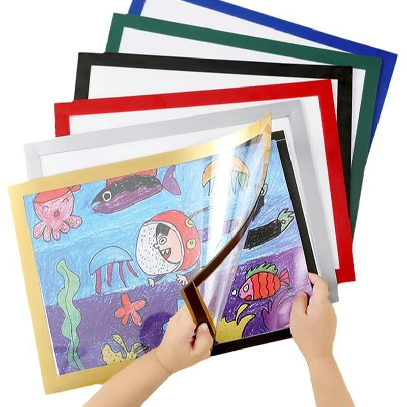 Description Picture 2 of itemMagnetic Picture Frame Diamond Art Frames 8K A4 A3 Poster Certificates Photo Display Rack Poster Holder Protective Film Decor