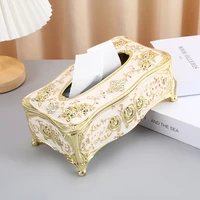 European Creative Paper Towel Box Manual Oil Dripping Paper Drawer Household Toilet Paper Storage Appliance Table Napkin Holder 1