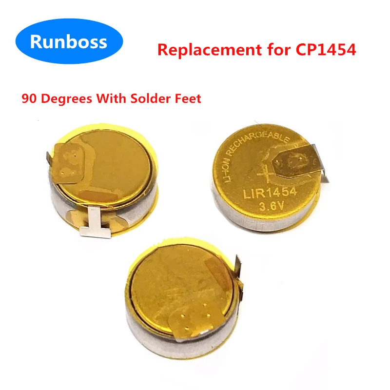 

1-4PCS Replacement Lithium Battery LIR1454 CP1454 A3 3.7V 85mAh With Solder Feet For Bose Soundsport Free Headset TWS Earphone