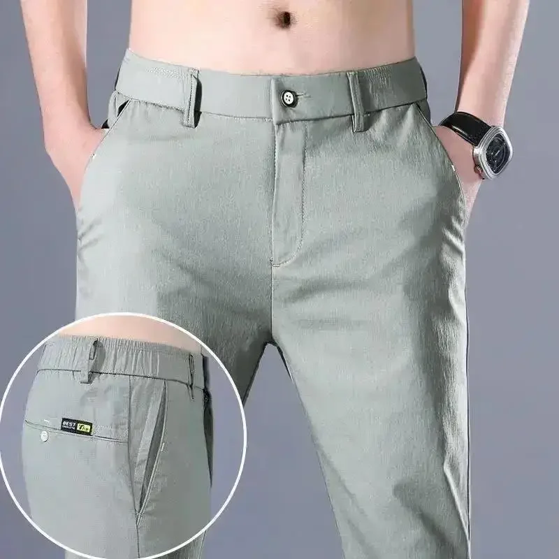 Pantalones El sticos De Enfriamiento Para Hombres Tallas Grandes pantalones-el-sticos-de-enfriamiento-para-hombres-tallas-grandes