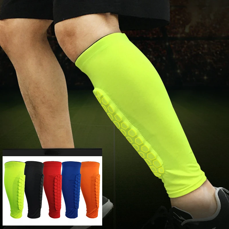 1PC Honeycomb Football Soccer Leg Guard Outdoor Sport Shin Guards Sports Socks Leg Protector Anti-collision Pads Sports Safety soccer shin guards,shin guard pads
