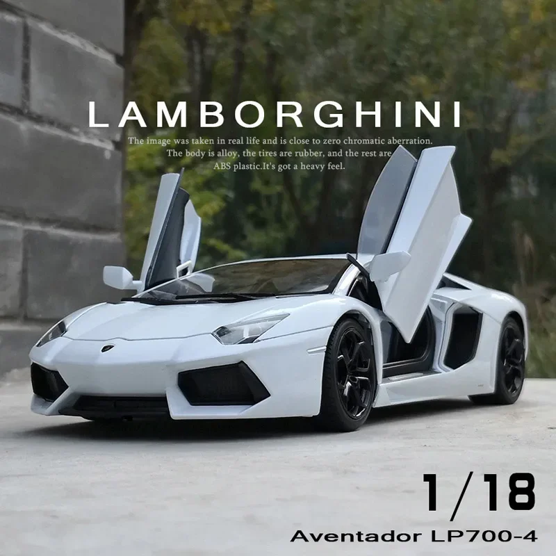 

Welly 1:18 Lamborghini Aventador LP700-4 Alloy Sports Car Model Diecast Metal Toy Car Model Simulation Collection Kids Toy Gift