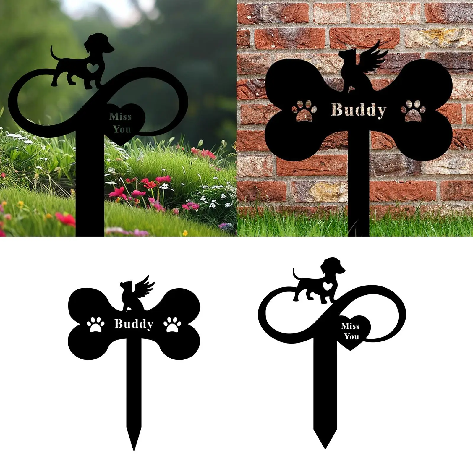 Dog Memorial Stake Decorative Garden Stake Pet Owner Dog Tombstone Memorial Pet Dog Memorial Stake Decorative Garden Stake Pet Owner Dog Tombstone Memorial Pet