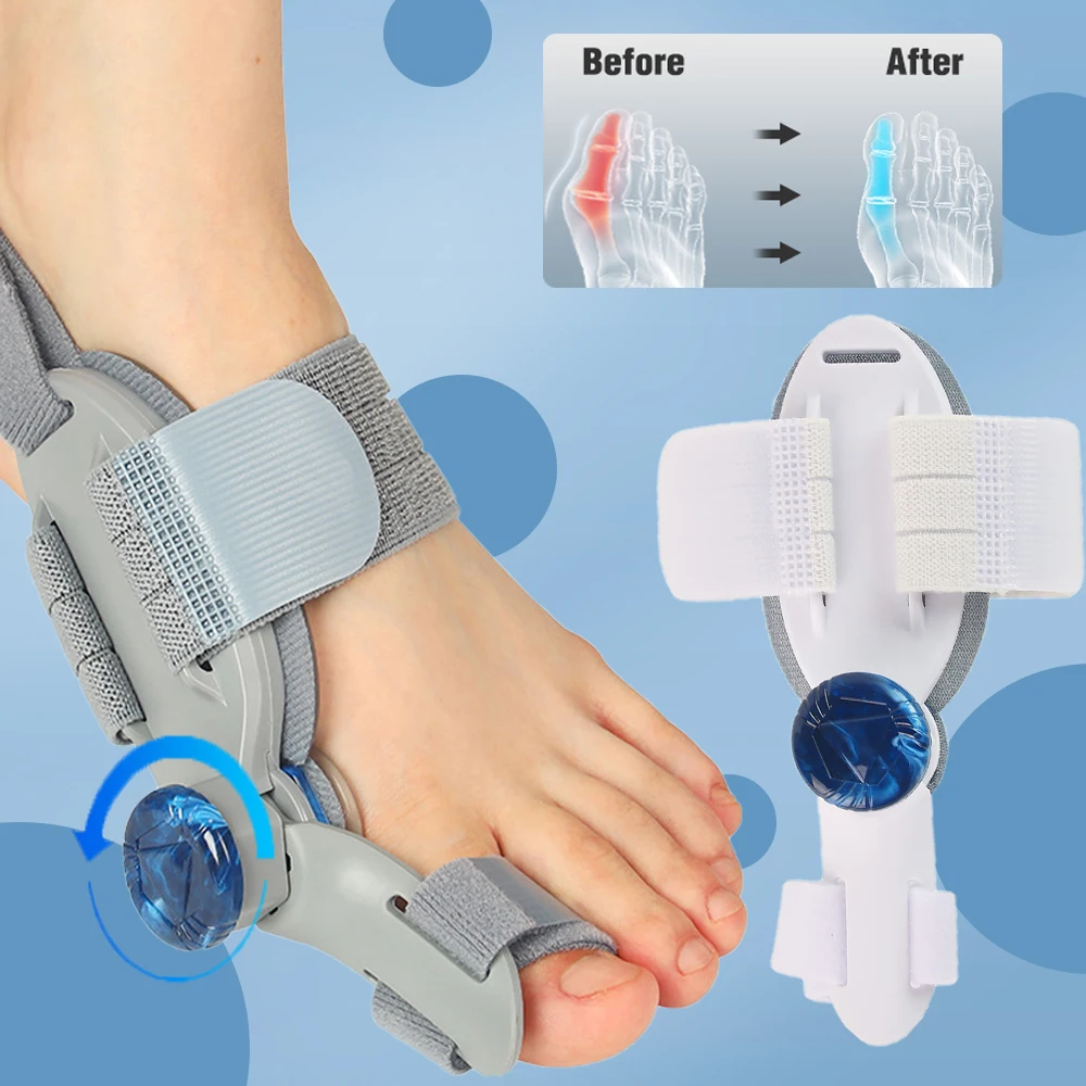Toe Corrector Bunion Splint Big Toe Straightener Corrector Hallux Valgus Correction Adjustable Pedicure Finger Toe Corrector Foot Care Tools toe corrector