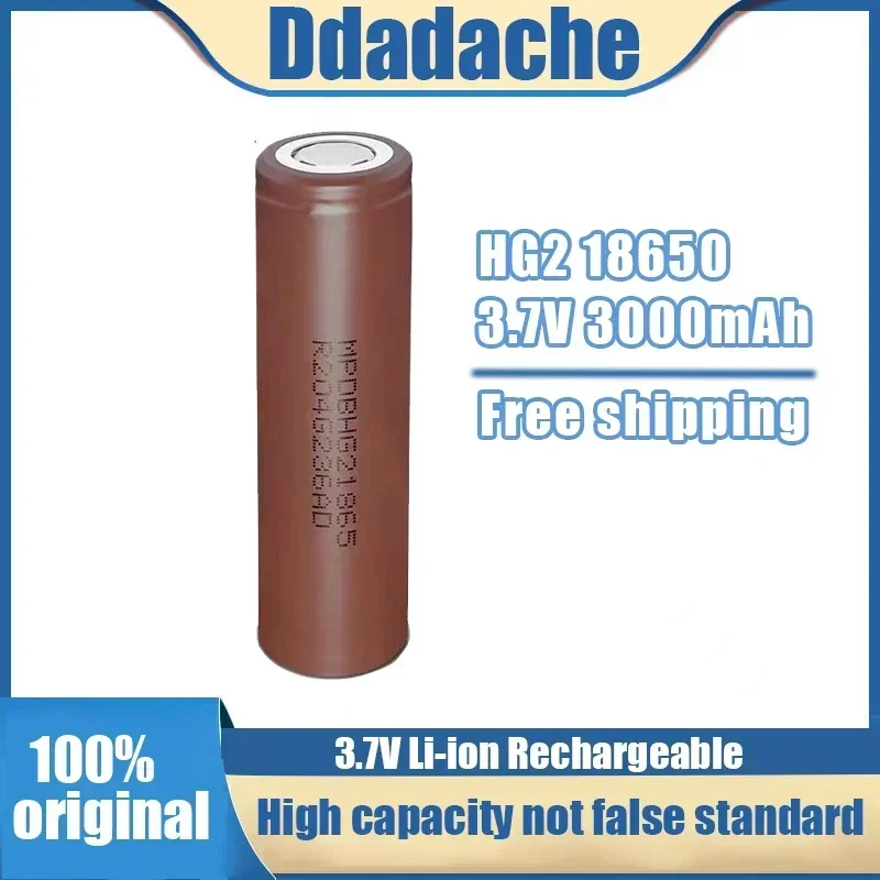 

Free Shipping of Original HG2 18650 3500mAh Battery 18650 HG2 3.7V Discharge 20A Dedicated To Rechargeable Battery Screwdriver