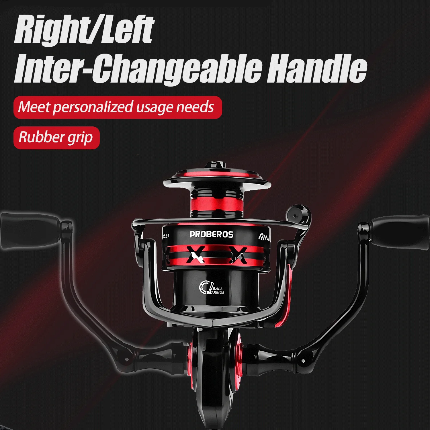 Spinning Fishing Reel - 8kg Drag, 1000-6000 Size, EVA Grip, Magnetic Brake For Bass & Freshwater (5.3:1 Or 7.1:1 Gear Ratio)