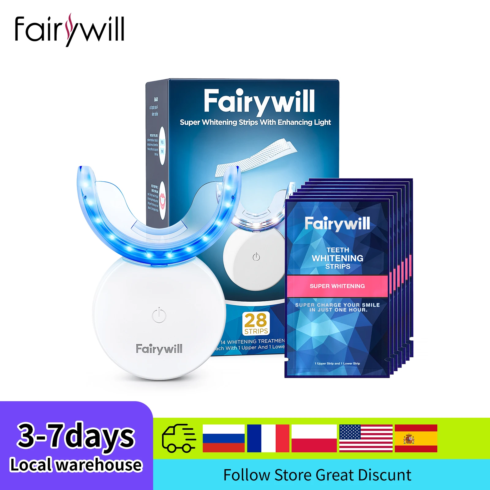 FairywillTeethLightWhiteningInstrumentLightsOralHygiene