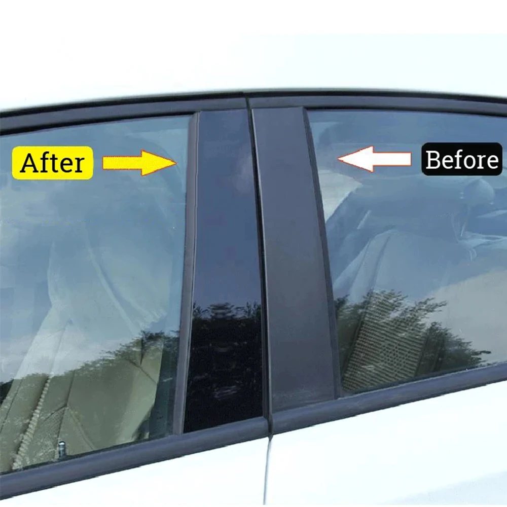 Door Window Pillar Post Covers Trim for Honda Civic 10Th Car Door Pillar Sticker Styling Accessories