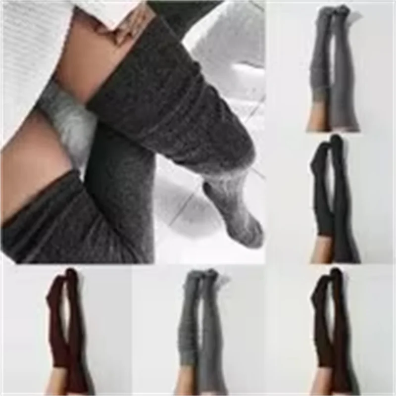 Thigh High Socks 1 Pair Warm Stylish Over the Knee Knit Socks for Women Preppy Thermal Winter High Stocks Thickened Material
