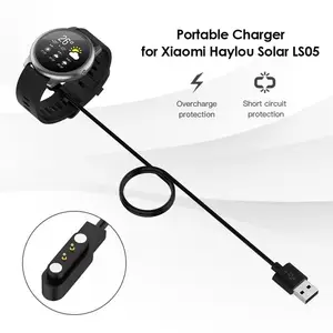 Dropshipping 60/100cm Long Lasting Magnetic Plastic Smart Watch Fast Charging Cable Charger for Haylou Solar LS05