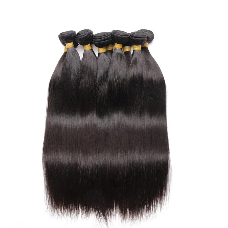 Peruvian Remy Straight Hair Bundle 100% Real Human Hair 3/4pcs Bundle For Black Women Natural Color No Shedding No Tangle 100g