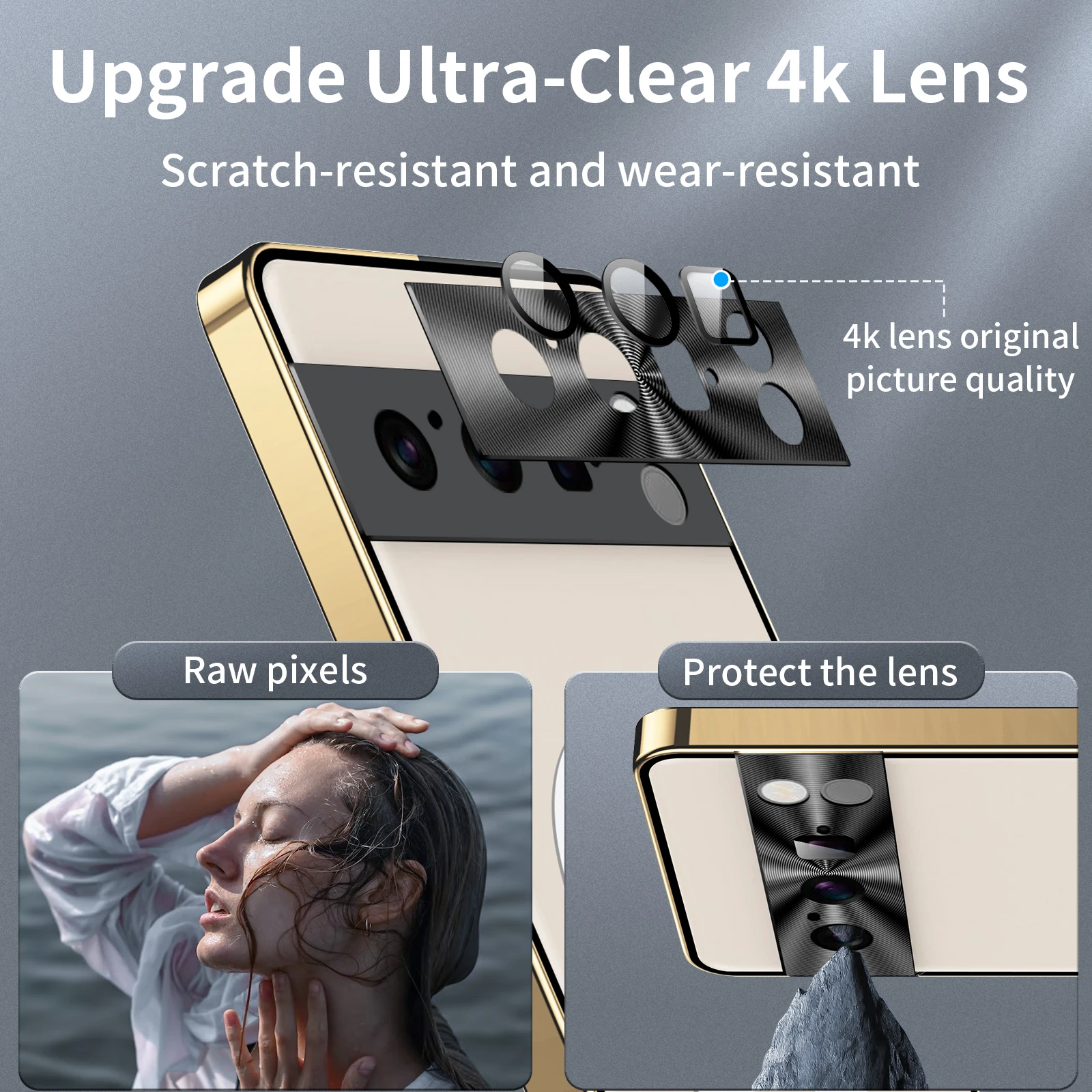 Coque Magnetic Case For Google Pixel 8 Pro Aluminum Alloy Metal Bumper Cases For Pixel 7 7A 6 Wireless Charger Protector Cover