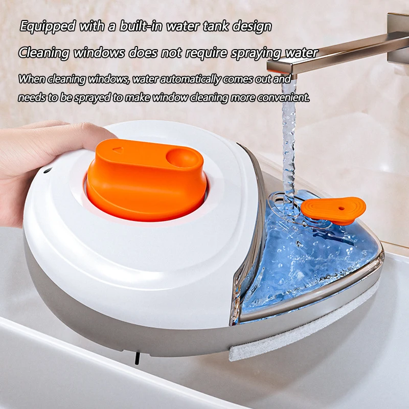 Window Cleaning Brush Magnetic 5-25mm Double-Side Automatic Water Discharge