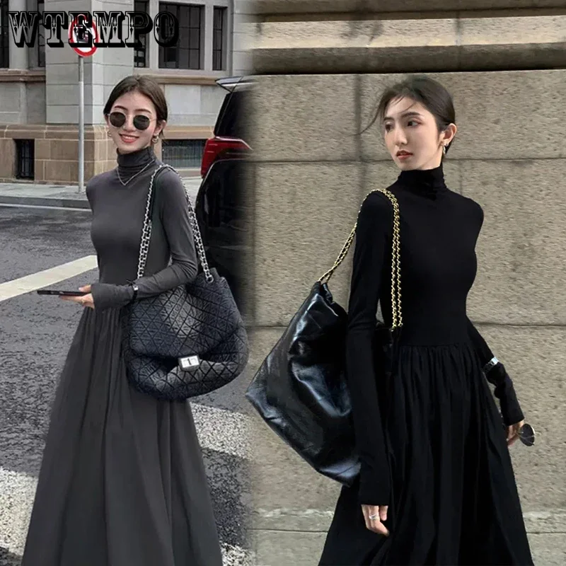 Robe deux pièces grise élégante pour femme automate