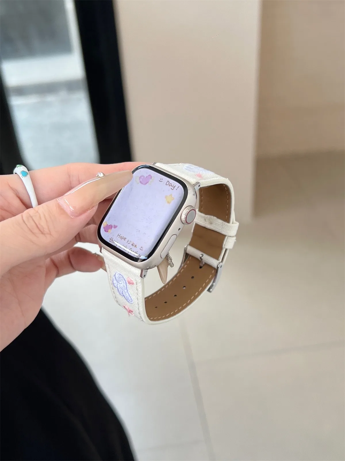Uhrenarmband für Iwatch 42/44/45/46/49 mm 38/40/41 mm PU-Leder-Mode-Uhrenarmband für Uhrenserie Ultra2 Serie 10/9/8/7/6/5/4/3/2/1_voghion.com