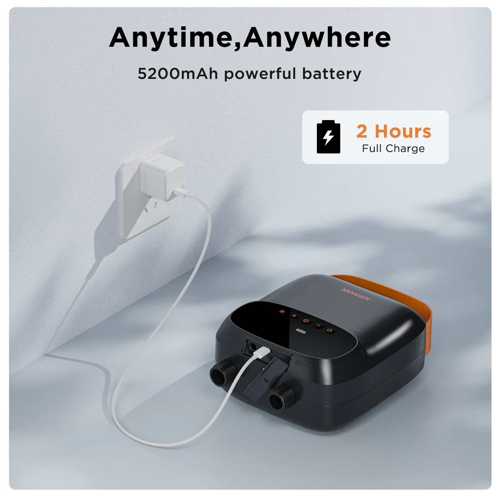 Airbank スタンドアップパドル SUP ポンプ充電式 20PSI
