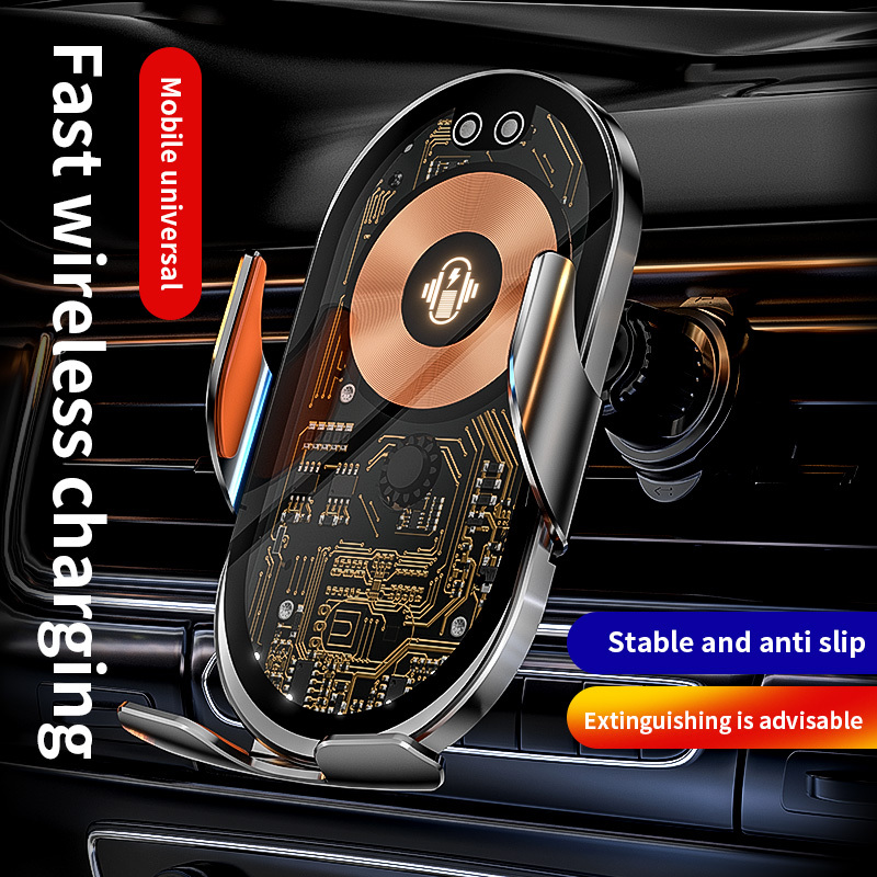 Car Wireless Charger Auto Air Vent Car Mount Phone Holder For iPhone Samsung Xiaomi Infrared Induction 15W Fast Charging Station