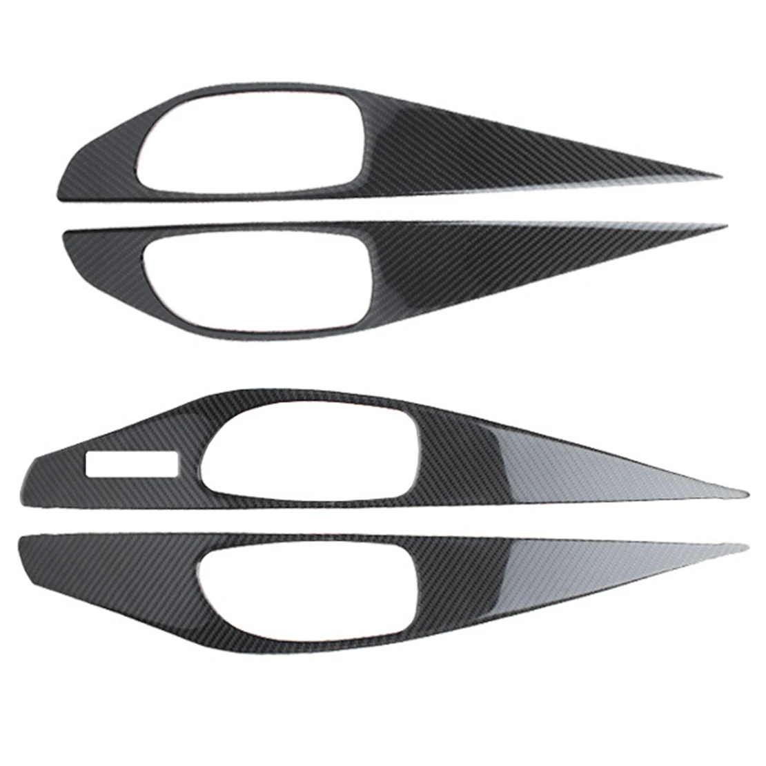 

4 шт., отделка для автомобильной внутренней дверной ручки Infiniti Q50, 2015, 2016, 2017, 2018, 2019, LHD