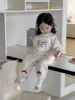 2025 Spring New Baby Long Sleeve Clothes Set Boys Girls Letter Sweatshirt + Pants 2pcs Suit Infant Toddler Casual Sports Outfits 2