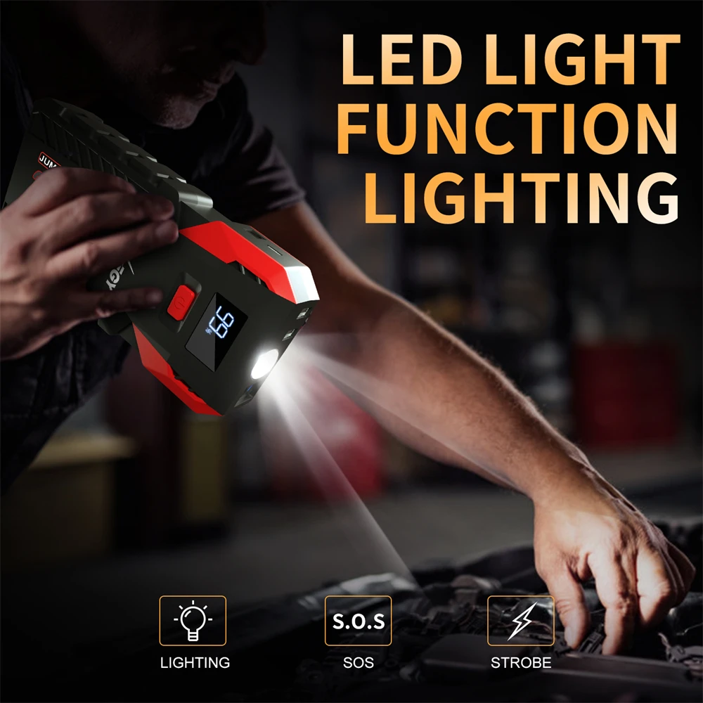 2500A Car Jump Starter 26000mAh Portable Power Bank 12V Auto Emergency Car Battery Starter Booster Starting Device car jump starter jump starter