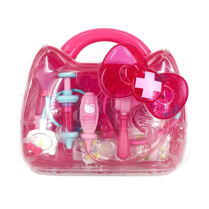 

Original Sanrio Hello Kitty Toys Cute Kawaii Kids Pretend Play House Kit Doctor Nurse Tools Box Girls Christmas Gift