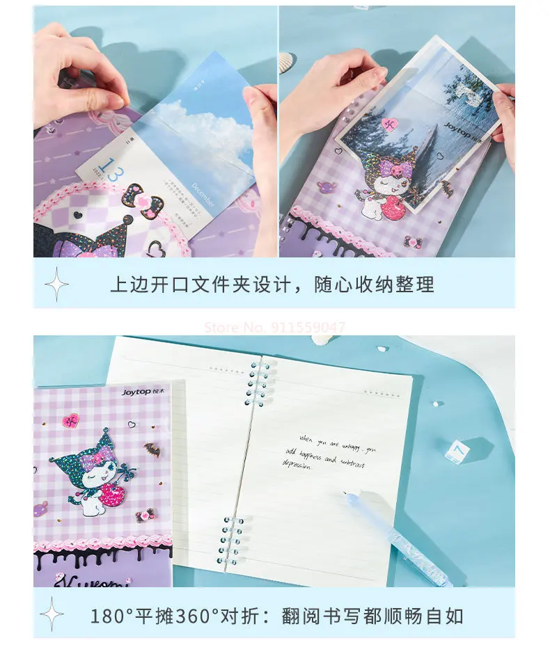 Cinnamoroll Notepad Diário Semanal Agenda Planejador Folhas