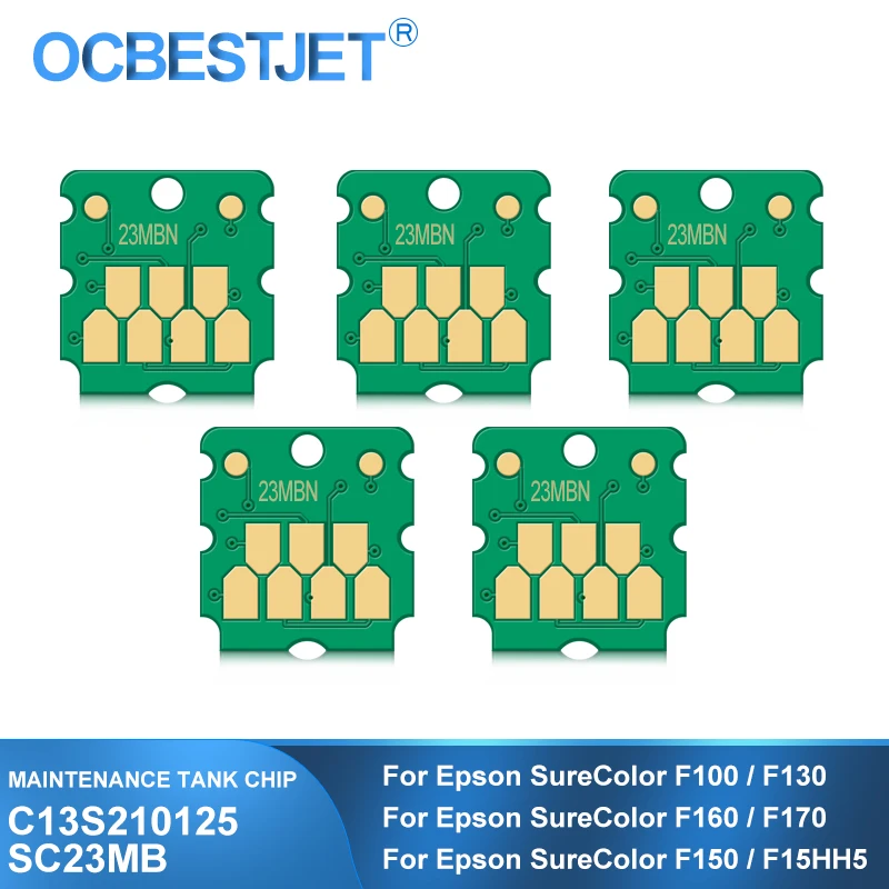 C13S210125 S2101 Sc23Mb Chip Tanica Di Manutenzione Per Epson Surecolor F100 F130 F160 F170 Sc-F100 Sc-F130 Sc-F160 Sc-F170 Serbatoio Di Scarico