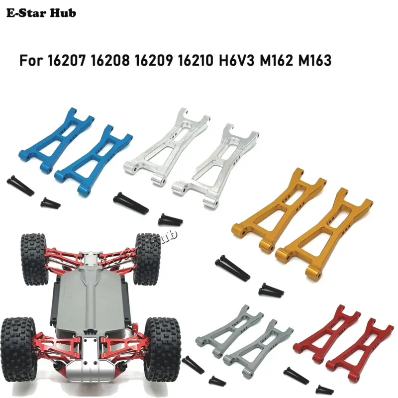 Quatre pneus de rechange pour voiture RC 1/16 en caoutchouc, disposés en éventail, compatibles Meijiaxin 16207-16210.