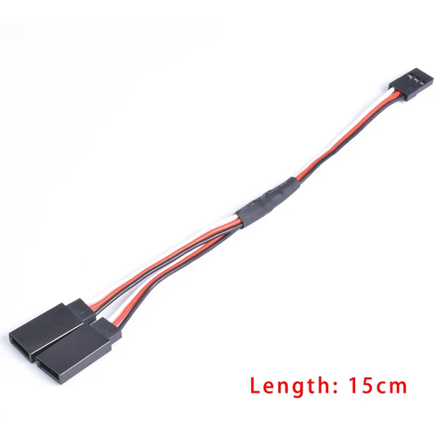 1PCS 15cm/20cm/30cm 1to1 1to 2 1 to 3  RC Servo Extension Wire Cable for Futaba JR Male to Female RC Model 2