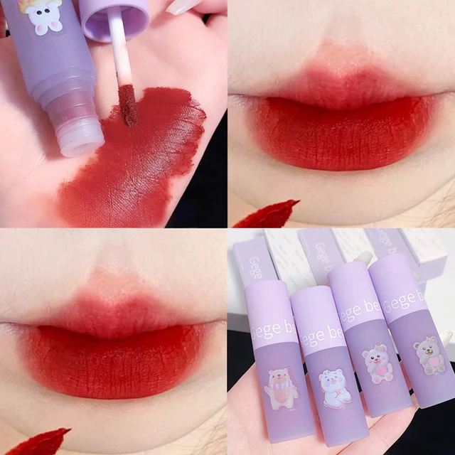 Product Review: Waterproof Matte Nude Lip Gloss Cherry Bean Tea Brown Color Dark Red Long Lasting Velvet Liquid Lipstick Women Makeup Lip Glaze