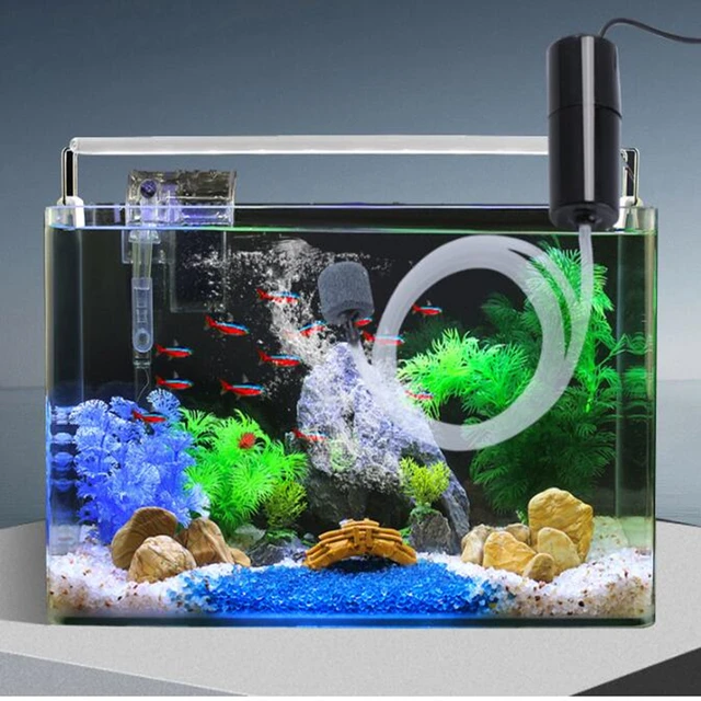 1pc Mini Pompe À Air Portable, Pompe À Oxygène Pour Aquarium Avec